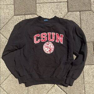 Vintage CSUN Black Crewneck Sweater